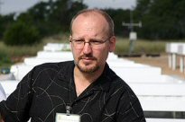 Tour leader Steve Windhager, director of landscape restoration