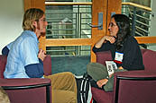 Mentoring program co-coordinator, Orna Izakson, on right