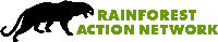 Rainforest Action Network logo.